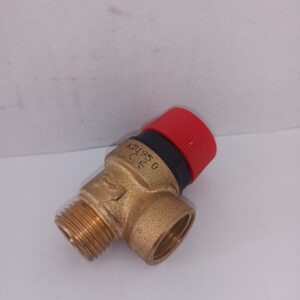 Valvola di sicurezza 1/2 maschio 3 bar per caldaie o impianto, nuova.