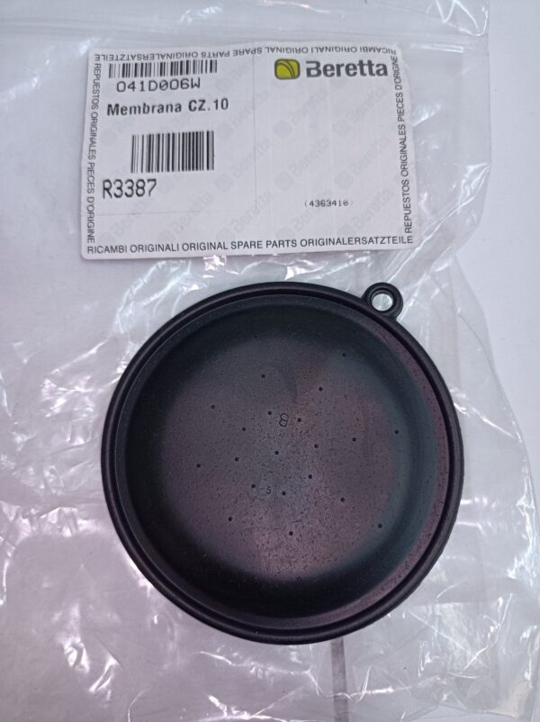 Membrana sanitaria per caldaie Beretta/Riello, codice R3387, nuova.
