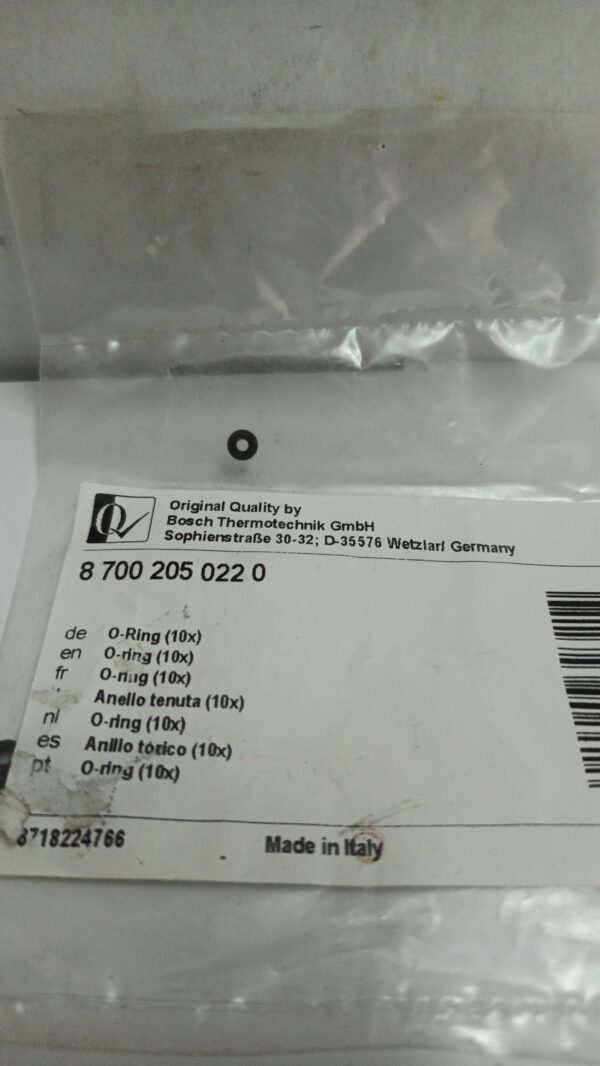 JUNKERS ANELLO DI TENUTA OR GUARNIZIONE 8700205022 PER SCALDABAGNO WR 275-1nuova.
