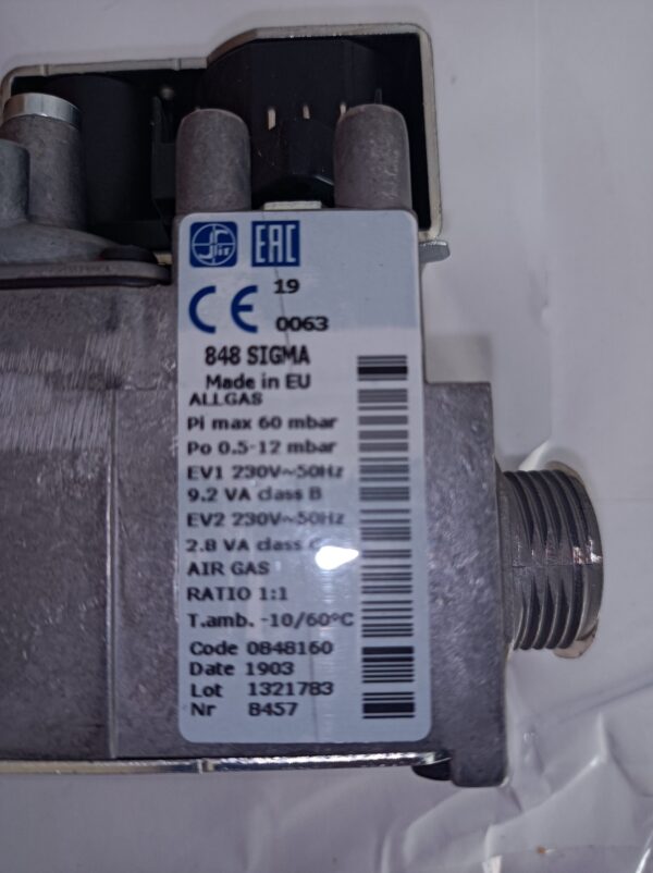 Valvola Gas Sit 0848160 Caldaie Riello 4R000835 Family Acqua Condens Start Condens  - immagine 2