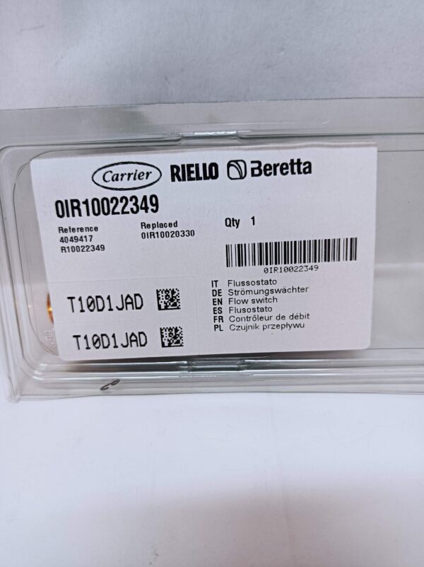 Flussostato sanitario per caldaie Beretta/Riello originale R10022349, nuovo. - immagine 2